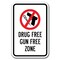 Signmission Safety Sign, 12 in Height, Aluminum, Drug Free - Drug Fre G A-1218 Drug Free - Drug Fre G - alternate 1